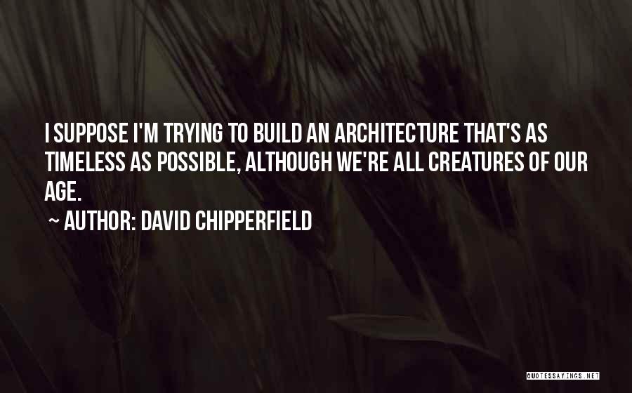Less Is More Architecture Quotes By David Chipperfield