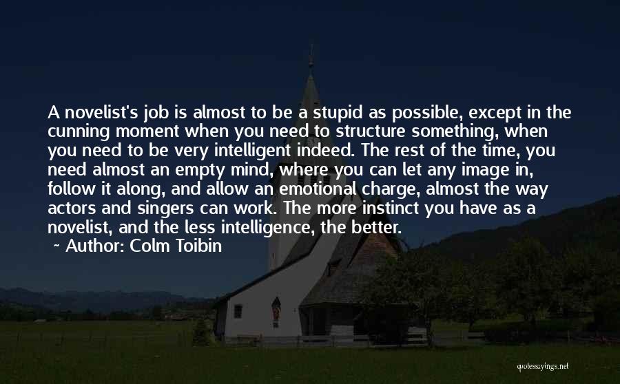 Less Is More Writing Quotes By Colm Toibin