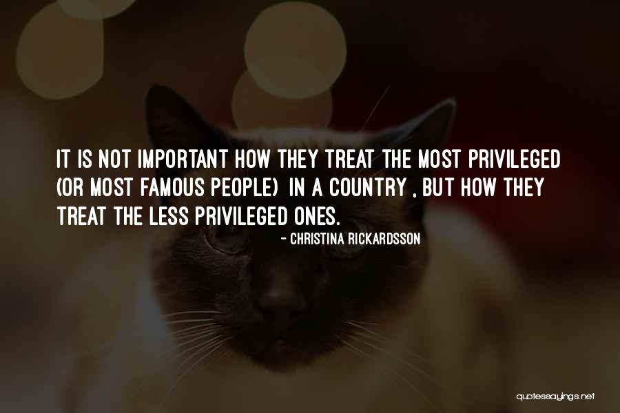 Less Privileged Quotes By Christina Rickardsson Less Privileged Quotes By Christina Rickardsson