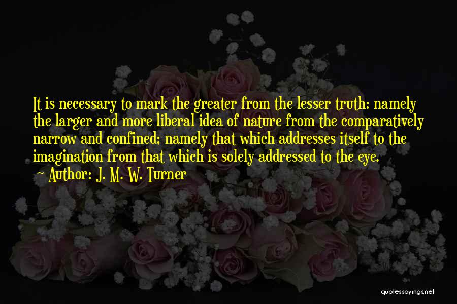 Lesser Quotes By J. M. W. Turner