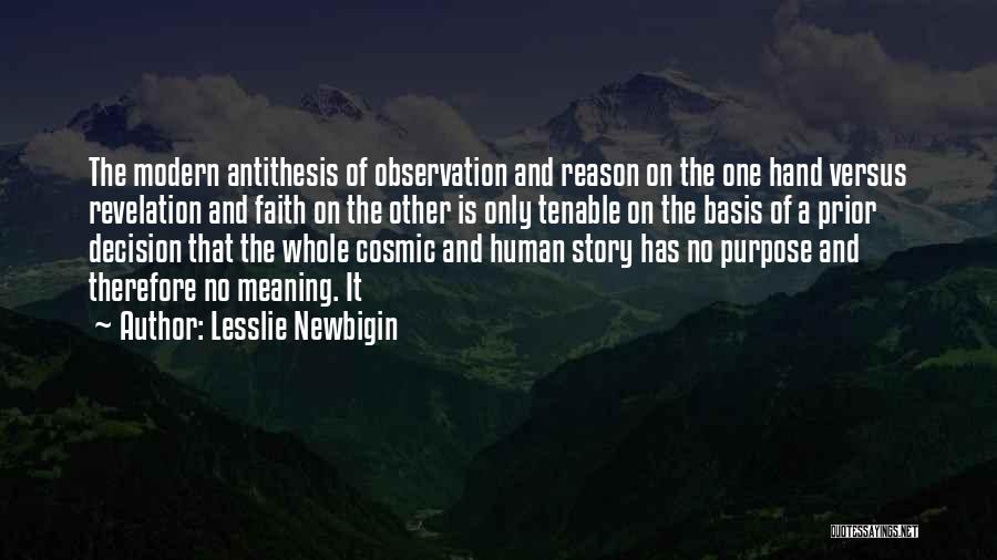 Lesslie Newbigin Quotes 1438755