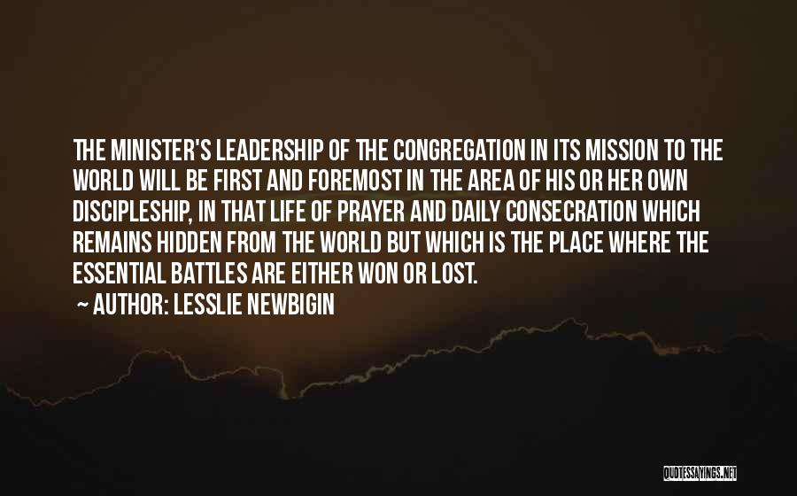 Lesslie Newbigin Quotes 549189