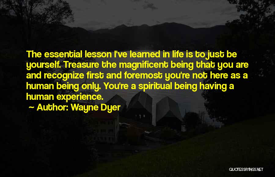 Lesson Learned In Life Quotes By Wayne Dyer