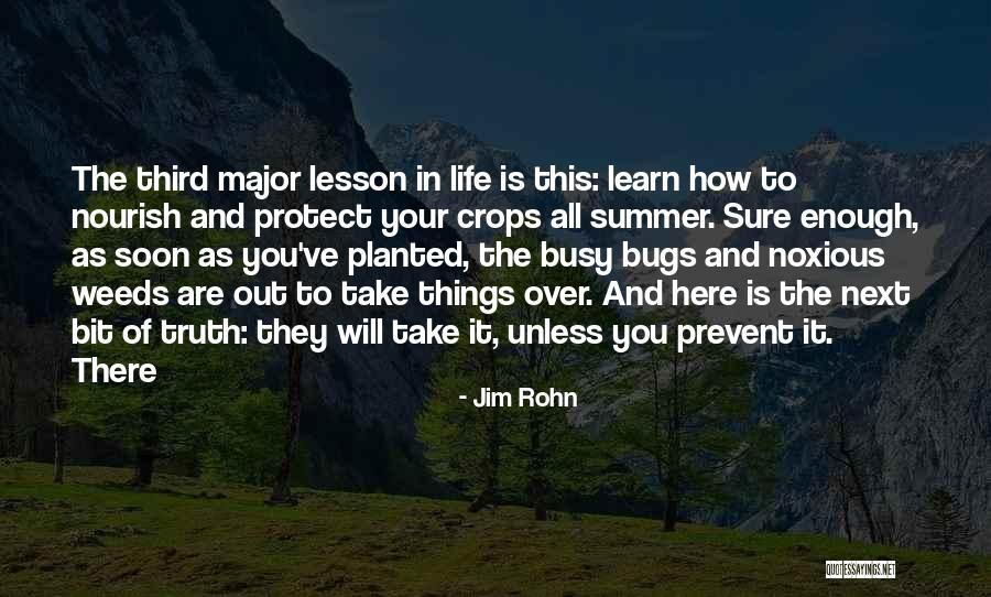 Lesson To Learn Quotes By Jim Rohn