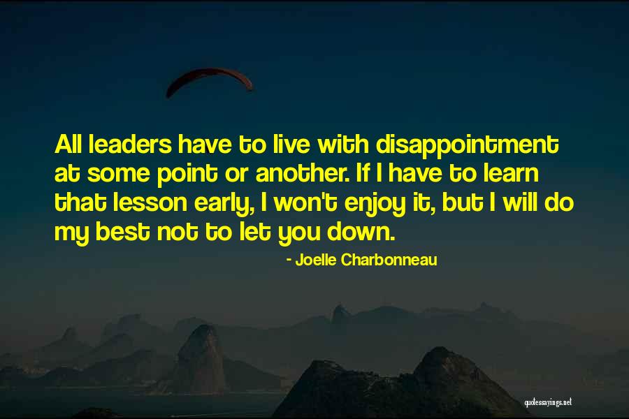Lesson To Learn Quotes By Joelle Charbonneau