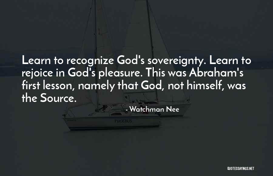 Lesson To Learn Quotes By Watchman Nee