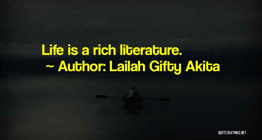 Lessons In Literature Quotes By Lailah Gifty Akita