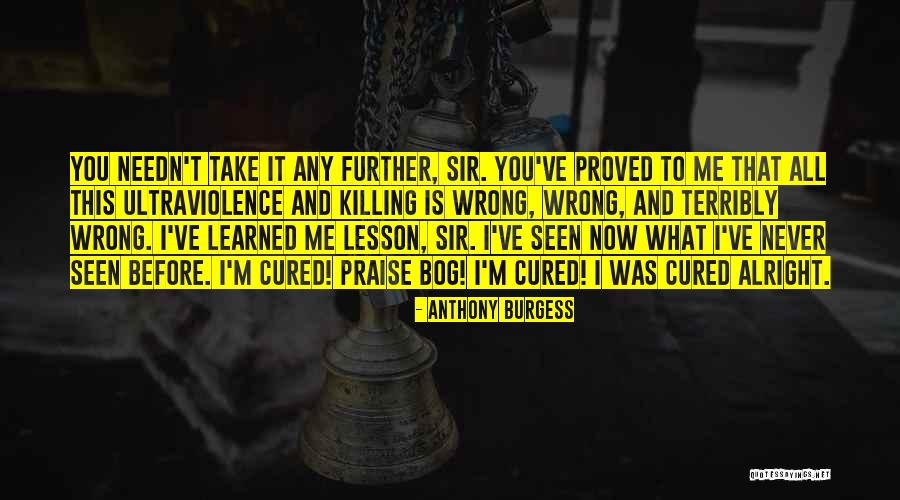 Lessons I've Learned Quotes By Anthony Burgess