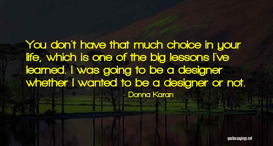 Lessons I've Learned Quotes By Donna Karan