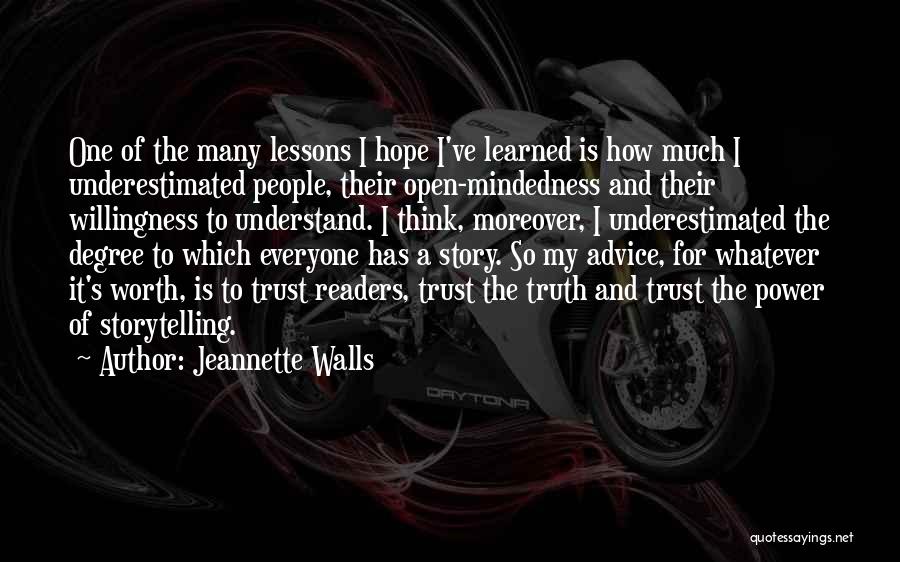 Lessons I've Learned Quotes By Jeannette Walls