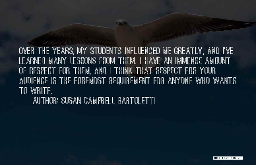 Lessons I've Learned Quotes By Susan Campbell Bartoletti