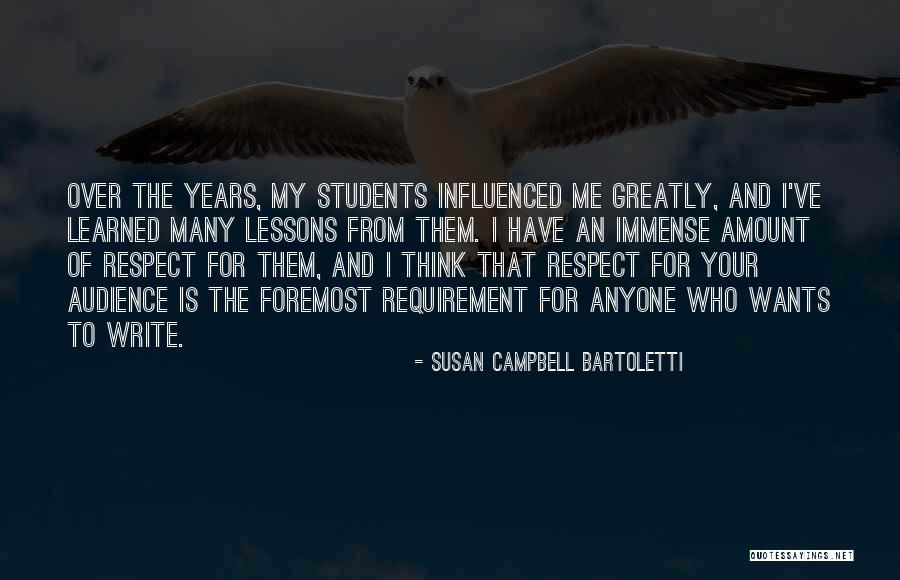 Lessons I've Learned Quotes By Susan Campbell Bartoletti Lessons I've Learned Quotes By Susan Campbell Bartoletti