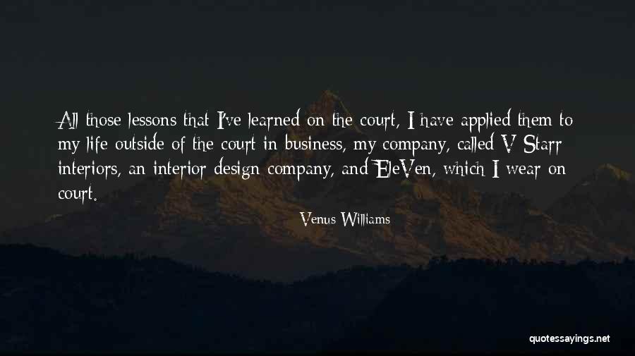 Lessons I've Learned Quotes By Venus Williams Lessons I've Learned Quotes By Venus Williams
