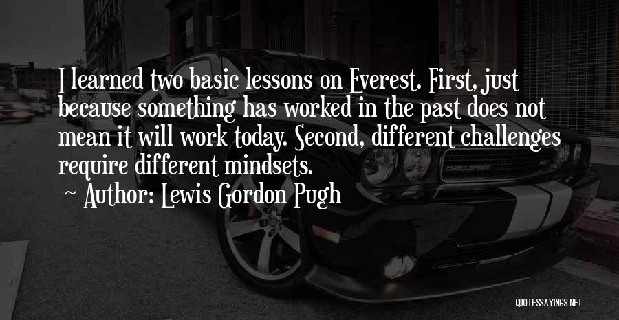 Lessons Learned At Work Quotes By Lewis Gordon Pugh