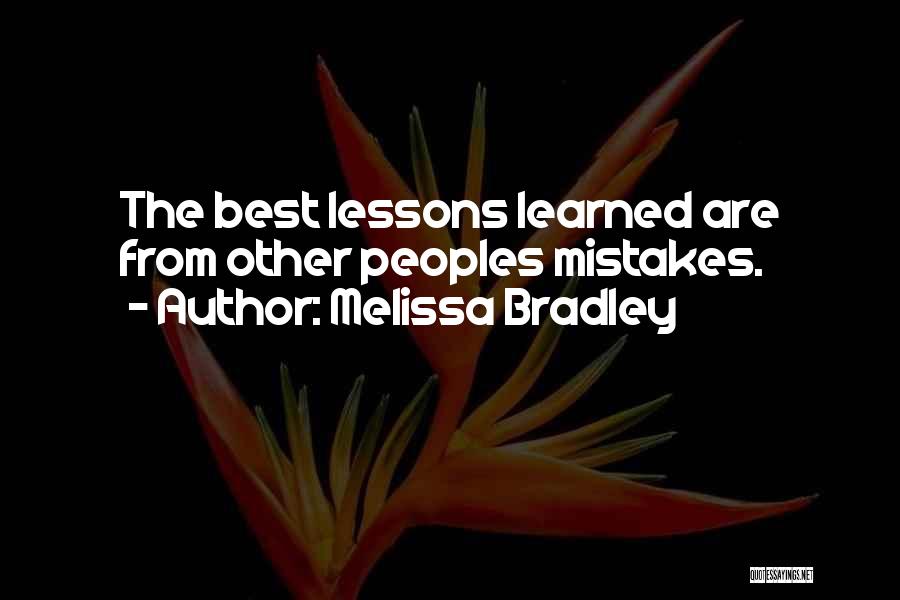 Lessons Learned From Failure Quotes By Melissa Bradley