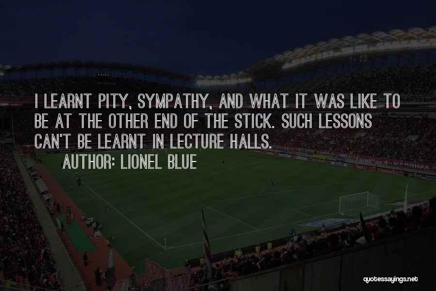 Lessons Learnt Quotes By Lionel Blue