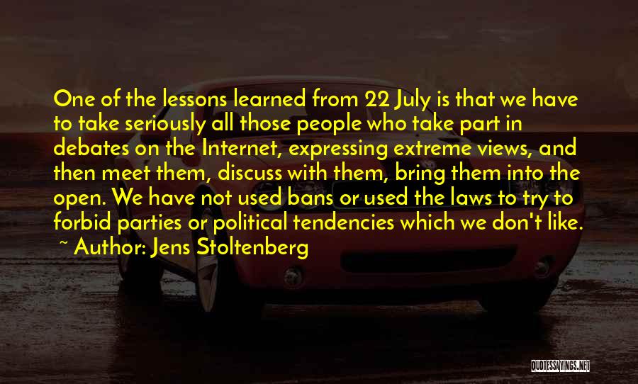 Lessons Not Learned Quotes By Jens Stoltenberg