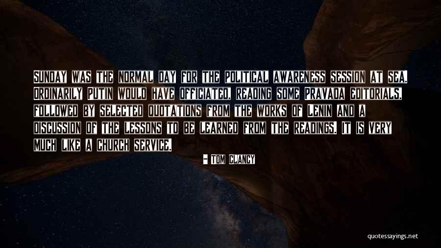 Lessons To Be Learned Quotes By Tom Clancy Lessons To Be Learned Quotes By Tom Clancy