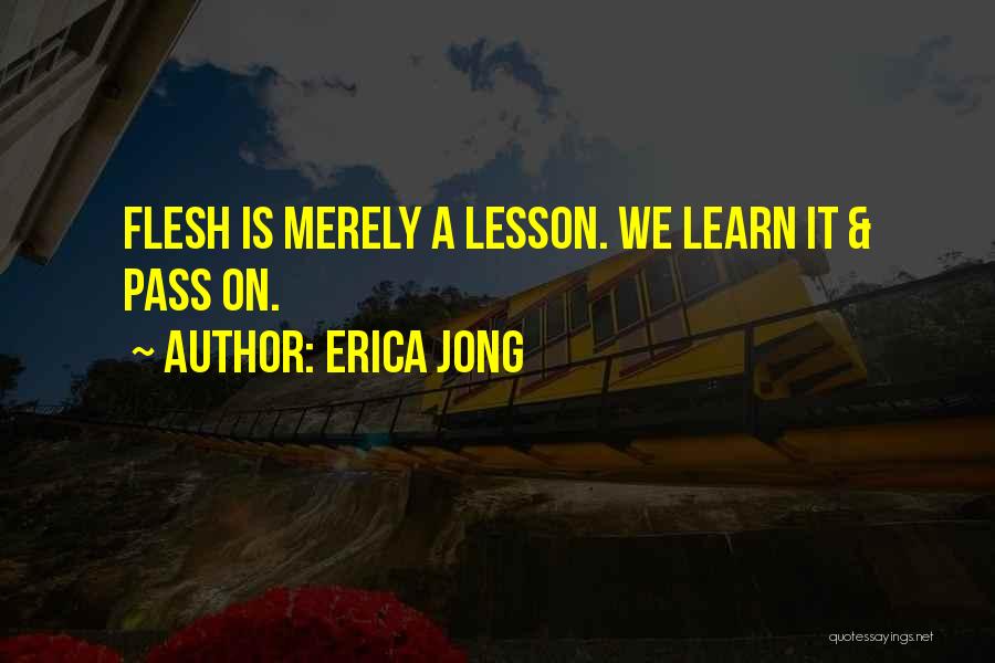Lessons We Learn Quotes By Erica Jong