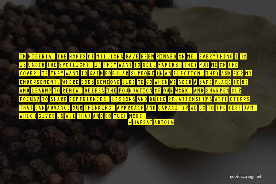 Lessons We Learn Quotes By Hafsat Abiola Lessons We Learn Quotes By Hafsat Abiola