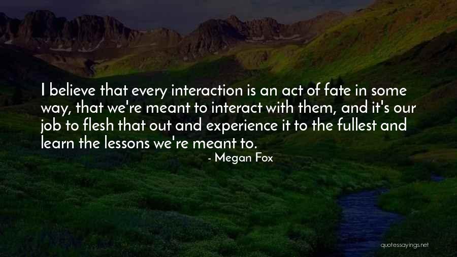 Lessons We Learn Quotes By Megan Fox Lessons We Learn Quotes By Megan Fox