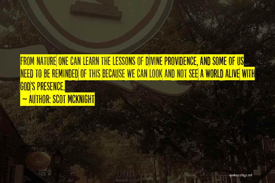 Lessons We Learn Quotes By Scot McKnight