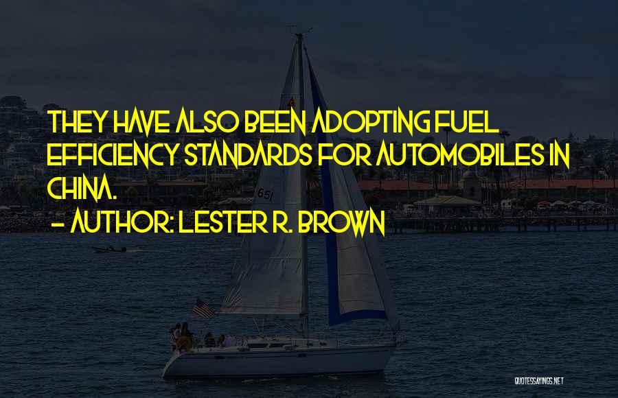 Lester R. Brown Quotes 813378