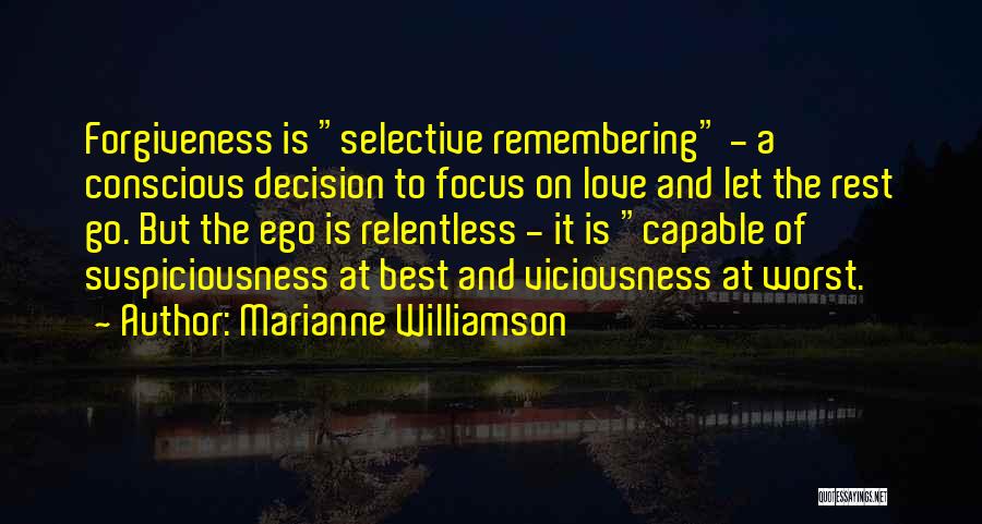 Let Go Of Ego Quotes By Marianne Williamson