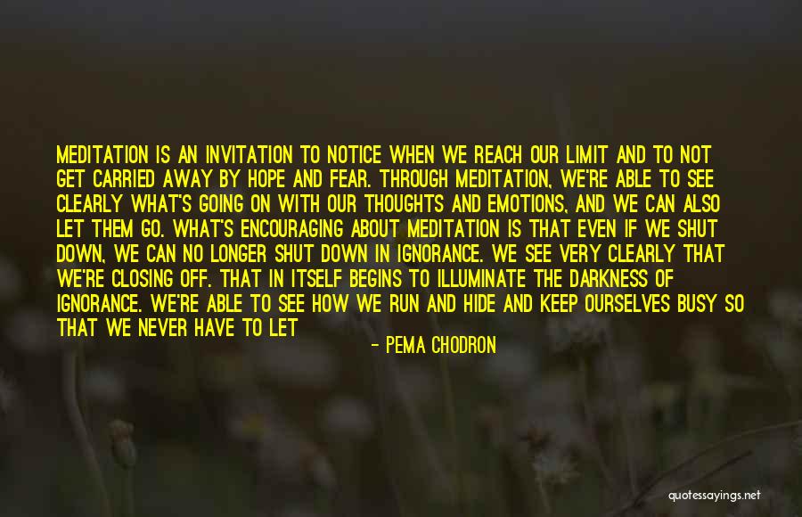 Let Go Of Fear Quotes By Pema Chodron Let Go Of Fear Quotes By Pema Chodron