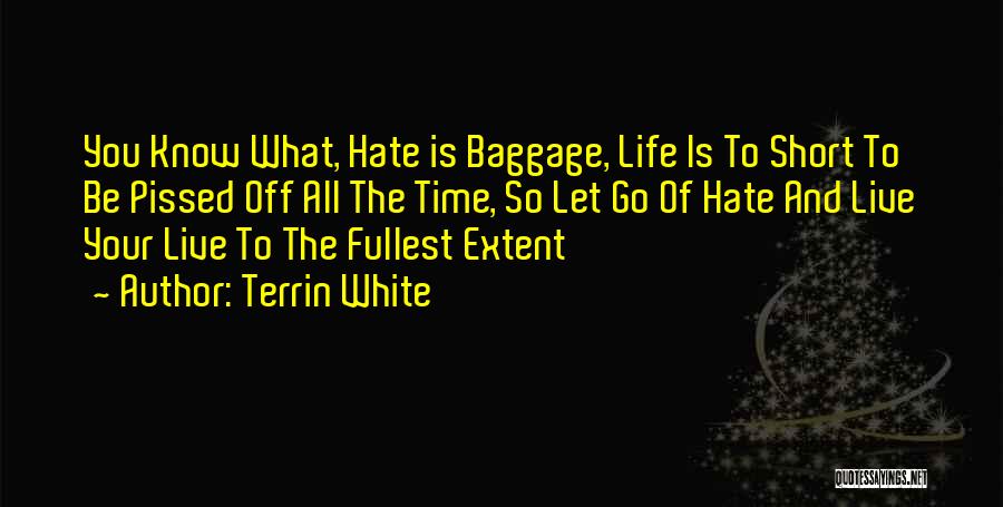 Let Go Of Hate Quotes By Terrin White