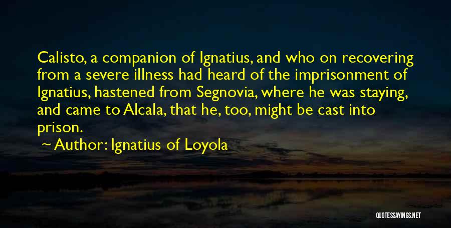 Let Go To Prison Quotes By Ignatius Of Loyola