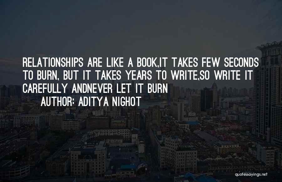Let It Burn Quotes By Aditya Nighot