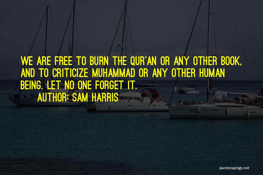 Let It Burn Quotes By Sam Harris