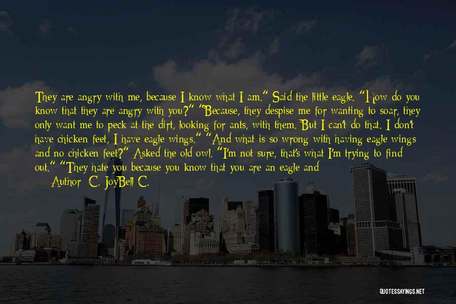 Let Me Fly Quotes By C. JoyBell C.