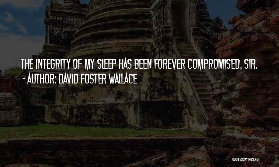 Let Me Sleep Forever Quotes By David Foster Wallace