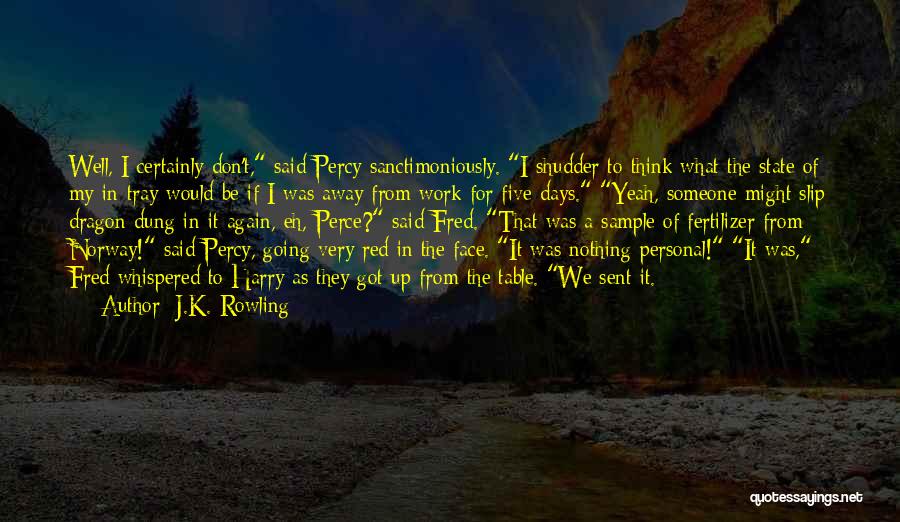 Let Me Slip Away Quotes By J.K. Rowling