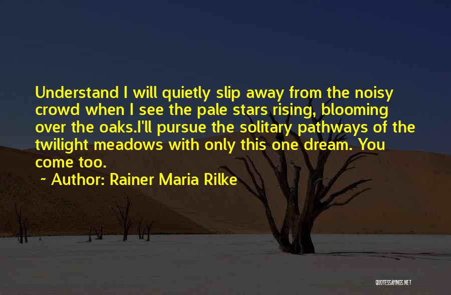Let Me Slip Away Quotes By Rainer Maria Rilke