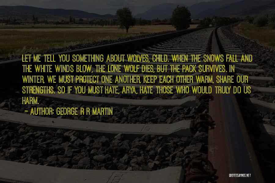 Let Me Tell You Something Quotes By George R R Martin