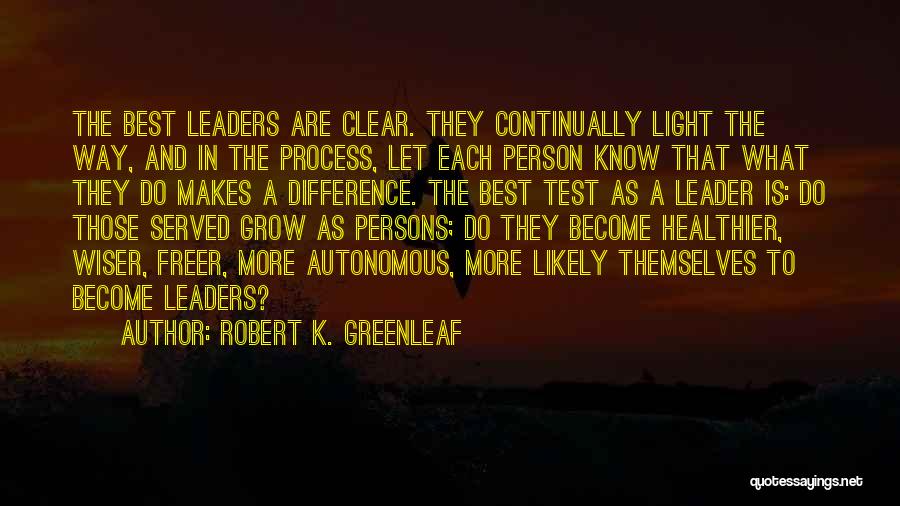 Let The Light Quotes By Robert K. Greenleaf