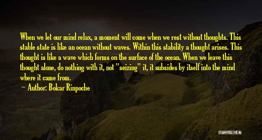 Let The Waves Quotes By Bokar Rinpoche