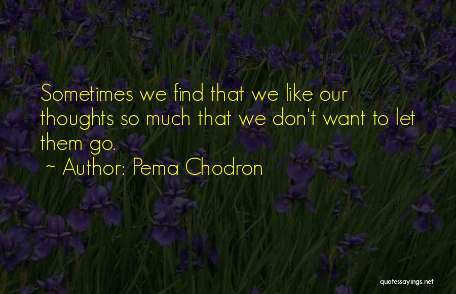 Let Them Go Quotes By Pema Chodron