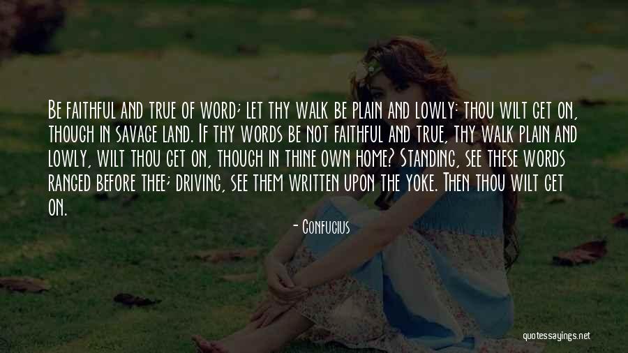 Let Them Walk Quotes By Confucius