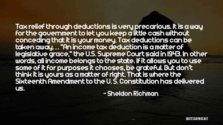 Let Us Be Grateful Quotes By Sheldon Richman