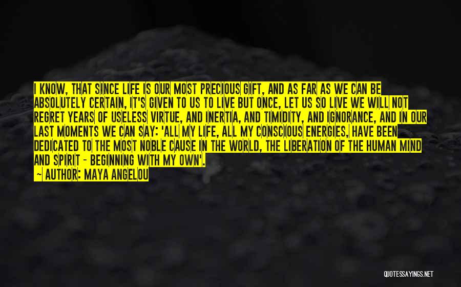 Let Us Live Our Life Quotes By Maya Angelou