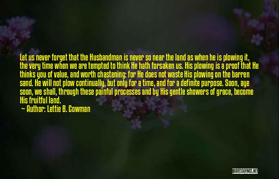Let Us Never Forget Quotes By Lettie B. Cowman