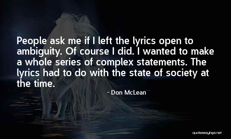 Letersky Arrest Quotes By Don McLean Letersky Arrest Quotes By Don McLean
