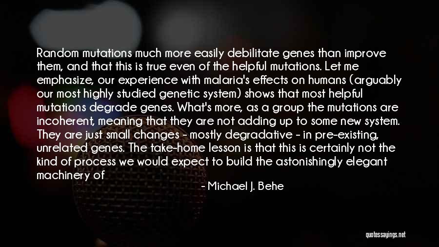 Let's Build Quotes By Michael J. Behe