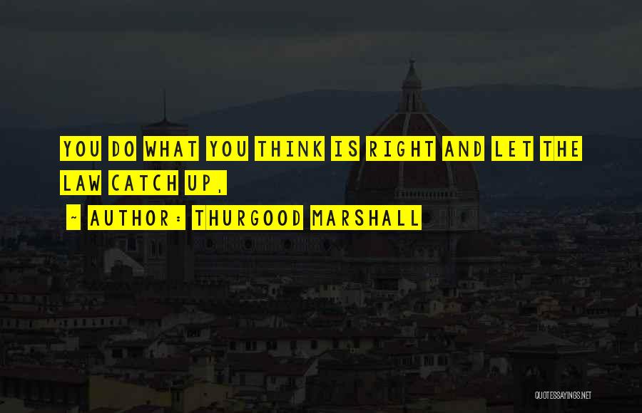 Let's Catch Up Quotes By Thurgood Marshall