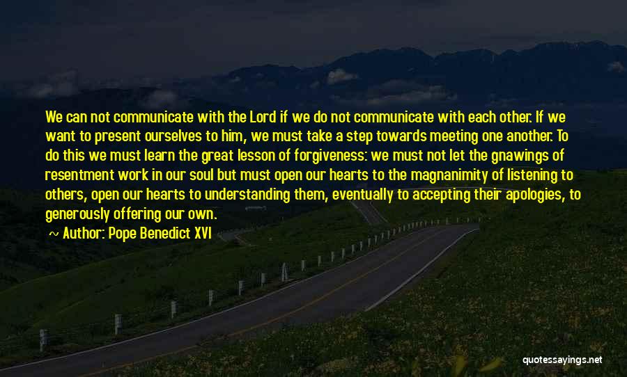 Let's Communicate Quotes By Pope Benedict XVI