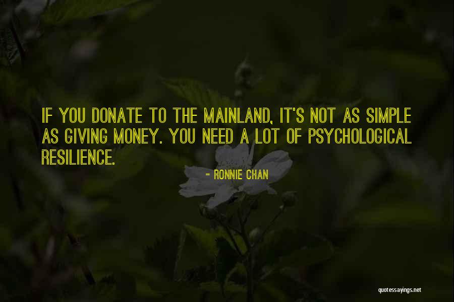 Let's Donate Quotes By Ronnie Chan Let's Donate Quotes By Ronnie Chan